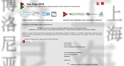 Desktop Screenshot of docexpo2010.com